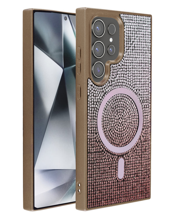 Encuentra la mejor funda con carga inalámbrica Bling Diamond Crystal en Guatemala para Samsung Galaxy S24 Ultra en SlowBack.