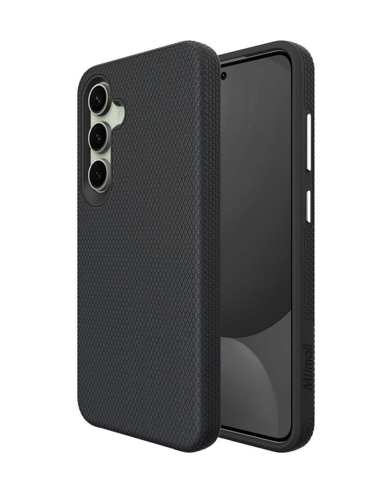 Encuentra la mejor case protectora de doble capa en color negro para tu Samsung en Guatemala.
