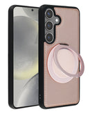 Encuentra la funda de cuero slim con carga inalámbrica y soporte para Galaxy S25 en Guatemala, ideal para proteger y cargar tu dispositivo de forma práctica y elegante.