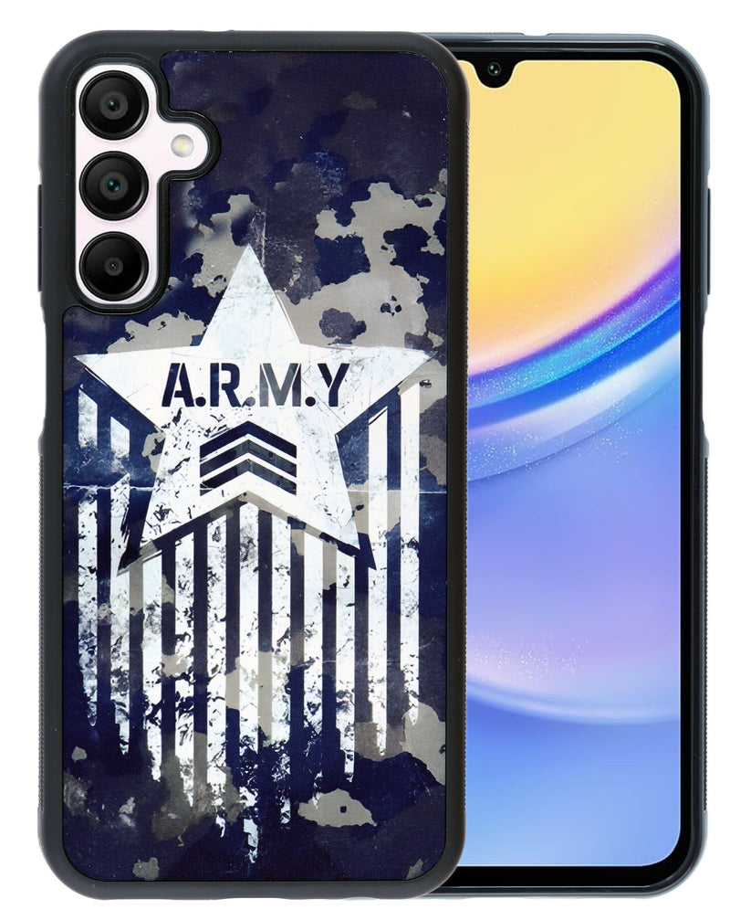 Encuentra el mejor case de placa de aluminio impresa con diseño A.R.M.Y para reparar tu Samsung Galaxy en Guatemala.