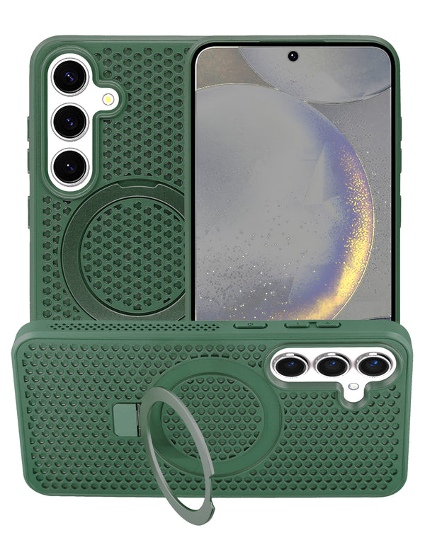 Encuentra la mejor funda de disipación térmica con soporte para Samsung Galaxy S25 en Guatemala.