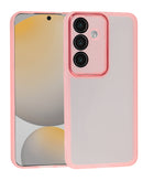 Protege tu Samsung Galaxy S24 o S25 con esta funda de silicona transparente PINK en Guatemala.