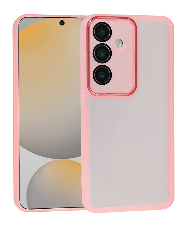 Protege tu Samsung Galaxy S24 o S25 con esta funda de silicona transparente PINK en Guatemala.