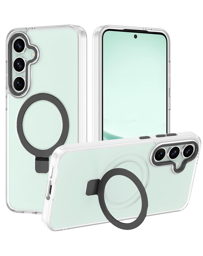 Encuentra el mejor case de carga inalámbrica Carbon con soporte anillo para Galaxy S25 en Guatemala.