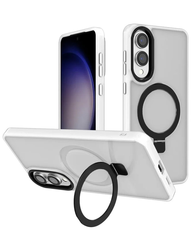 Encuentra el estuche de carga inalámbrica Carbon con soporte para anillo CLEAR para tu Galaxy S25E en Guatemala.