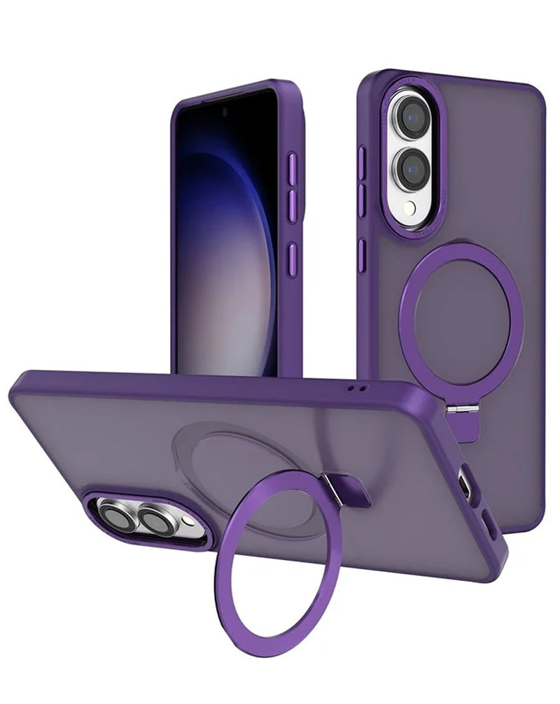 Compra tu case de carga inalámbrica con soporte de anillo para Galaxy S25E en Guatemala y olvídate de cables con SlowBack.