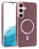 Tapa trasera con carga inalambrica Bling Diamond Crystal - PINK Galaxy S25 FE