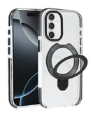 Soporte circular magnetico con estuche MagSafe Galaxy S25FE (Negro)