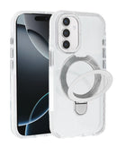 Soporte circular magnetico con estuche MagSafe Galaxy S25FE (CLEAR)