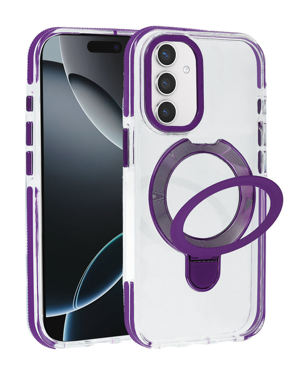 Soporte circular magnetico con funda MagSafe Samsung Galaxy S25FE (PURPLE)
