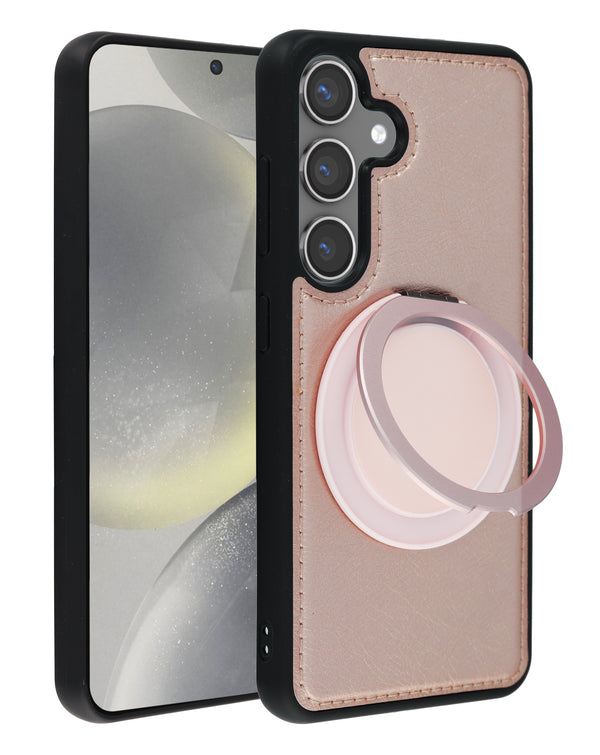Encuentra la mejor funda de cuero delgada con soporte para carga inalámbrica para tu Samsung Galaxy S25 Plus en Guatemala.