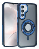 Compra fundas transparentes Skin Feel con soporte de anillo de silicona en Guatemala para Galaxy S24 Plus y S25 Plus al mejor precio en tiendas de accesorios para celulares.