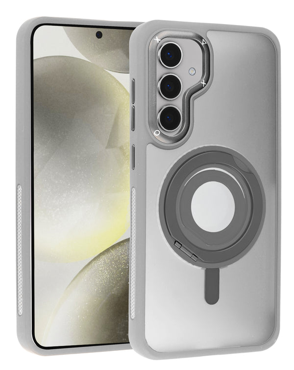 Encuentra fundas transparentes con soporte de anillo de silicona para Samsung Galaxy S24 Plus y S25 Plus en Guatemala.