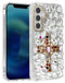 Protege tu Galaxy S25 Plus con estilo con la funda Crystal Flower de silicona rígida en Guatemala.