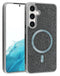 Compra un estuche bling diamond crystal plateado con carga inalámbrica para tu Samsung Galaxy S25 Plus en Guatemala.