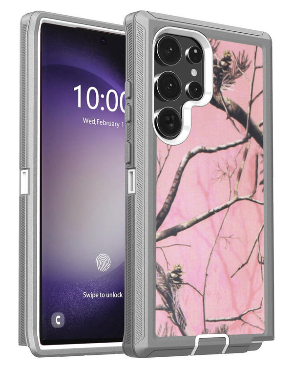 Encuentra la mejor funda heavy duty Camo Pink para tu Samsung Galaxy S25 Ultra en Guatemala.