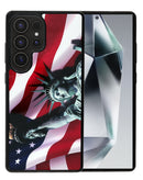 Caja de placa de aluminio impresa Style 2 Galaxy S25 Ultra con diseño de Estatua de la Libertad en Guatemala.