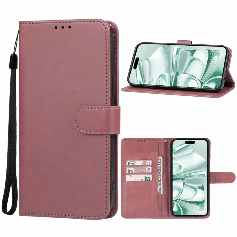 Encuentra la mejor funda billetera magnética en color rosa gold para tu Galaxy S25 Ultra en Guatemala.