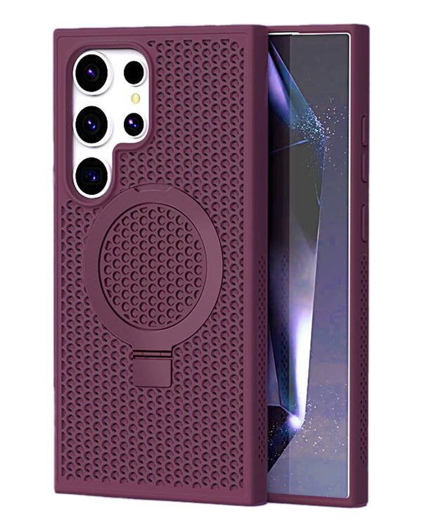 Carcasa de disipación térmica con soporte para Samsung Galaxy S25 Ultra en Guatemala.