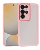 Encuentra la mejor funda de silicona suave transparente PINK para tu Samsung Galaxy 25 Ultra en Guatemala.