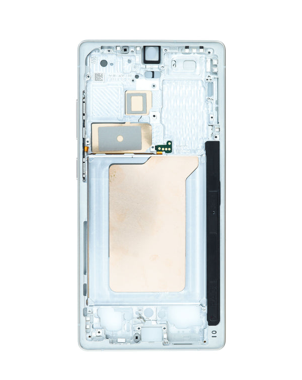Mayorista de componentes para Samsung Galaxy S25 Ultra 5G en Guatemala, carcasa central en color Titanium White Silver.