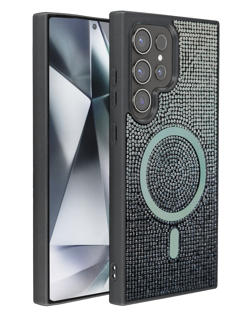 Encuentra la mejor funda con carga inalámbrica bling diamond crystal para tu Galaxy S25 Ultra en Guatemala.