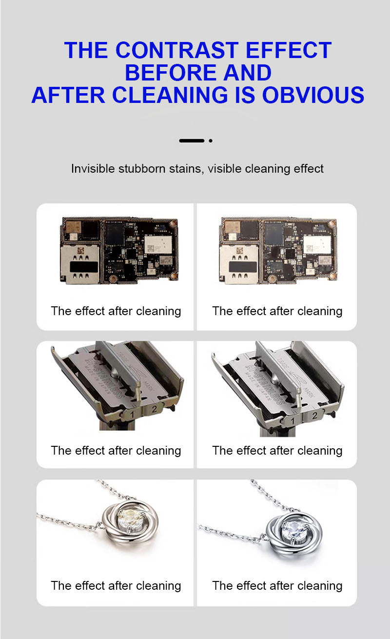 Encuentra el Limpiador ultrasónico Mechanic E08P para PCB, cámara y anteojos en Guatemala, ideal para limpiar a profundidad dispositivos electrónicos y lentes.