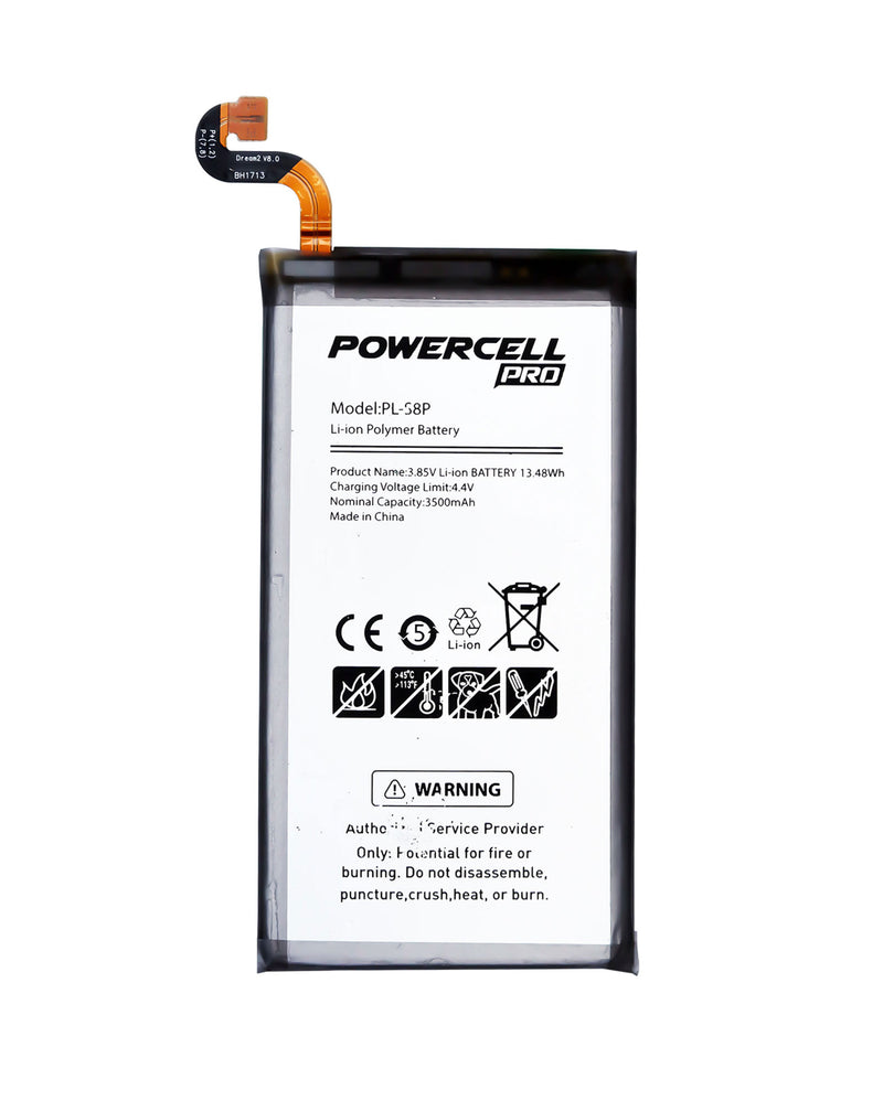 Batería POWERCELL PRO para Galaxy S8 Plus en Guatemala, ideal para reparaciones y mayoristas de componentes Galaxy.
