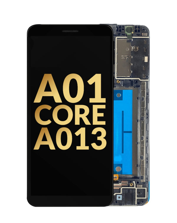 Reparación de pantalla original con marco para Galaxy A01 Core en Guatemala, calidad y precio a mayorista.