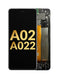 Pantalla original con marco Galaxy A02 (A022 / 2020) ideal para reparaciones en Guatemala.