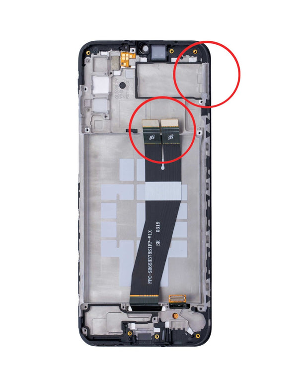 Reparación de pantalla con marco para Samsung Galaxy A02s en Guatemala, servicio de mayorista disponible.