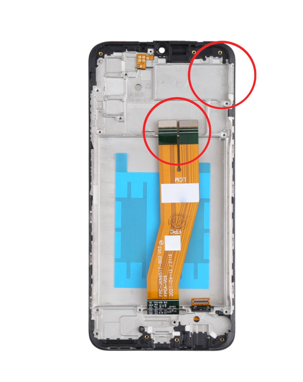 Reparación de pantalla con marco premium para Samsung Galaxy A03s en Guatemala con la mejor calidad y precio.