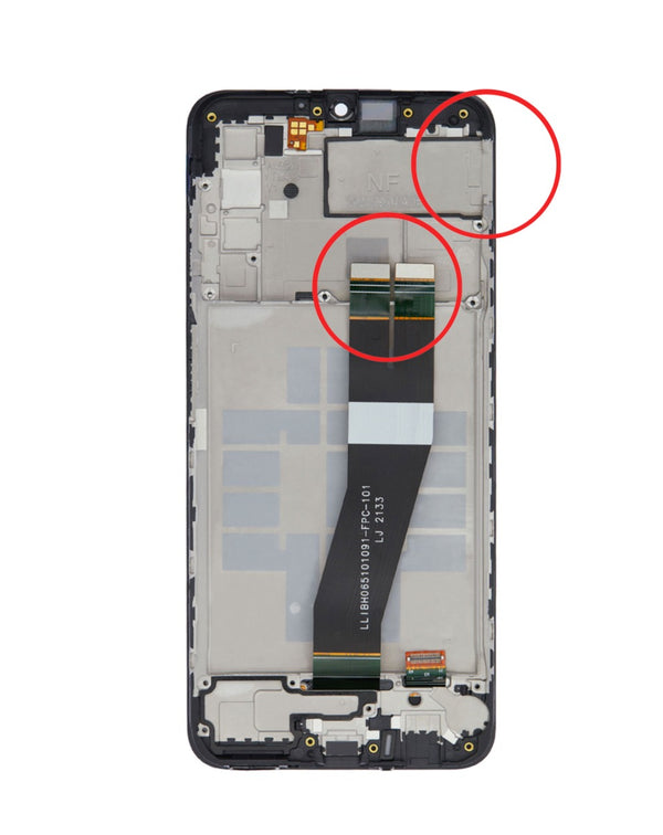 Reparación de pantalla con marco para Samsung Galaxy A03s en Guatemala.