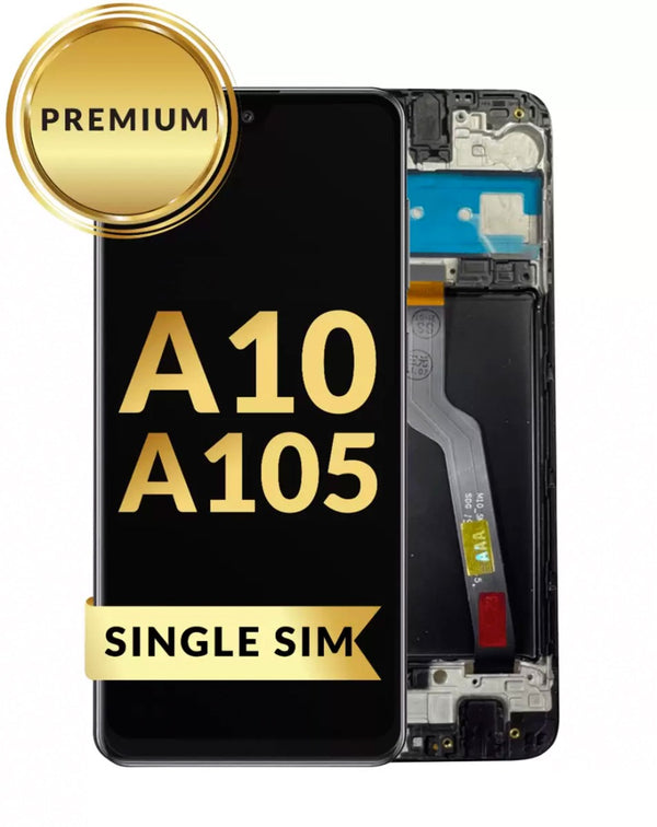 Reparación de pantalla con marco premium para Galaxy A10 en Guatemala.