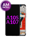 Reparación de pantalla con marco para Galaxy A10s en Guatemala, calidad incell y al mejor precio mayorista.