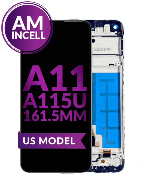 Reparación de pantalla con marco incell para Samsung Galaxy A11 en Guatemala.