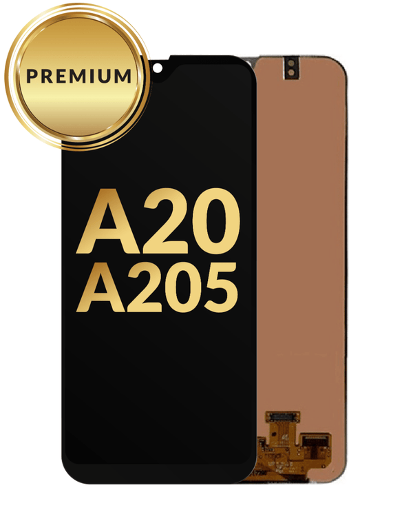 Reparación de pantalla OLED sin marco para Samsung Galaxy A20 en Guatemala en un taller de reparaciones mayorista.