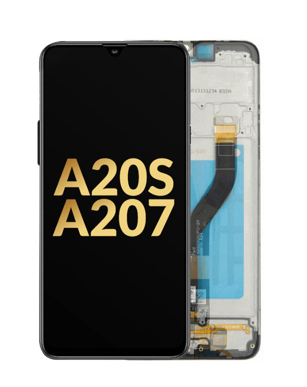 Reparación de pantalla Galaxy A20s con marco en Guatemala, servicio de alta calidad en Técnicos especializados.