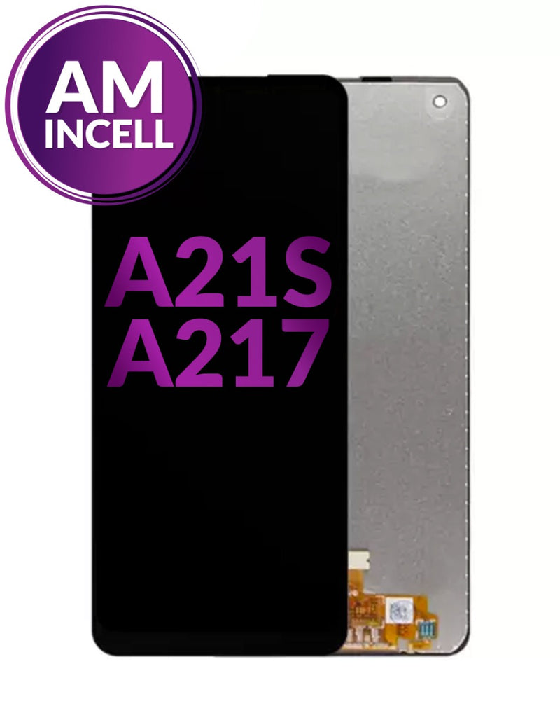 Pantalla sin marco Galaxy A21s (A217 / 2020) de alta calidad disponible en Guatemala para reparaciones en talleres especializados.