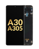 Reparación de pantalla OLED con marco original para Samsung Galaxy A30 en Guatemala.