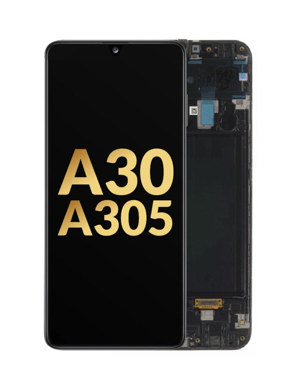 Reparación de pantalla OLED con marco original para Samsung Galaxy A30 en Guatemala.