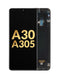 Reparación de pantalla OLED con marco original para Samsung Galaxy A30 en Guatemala.