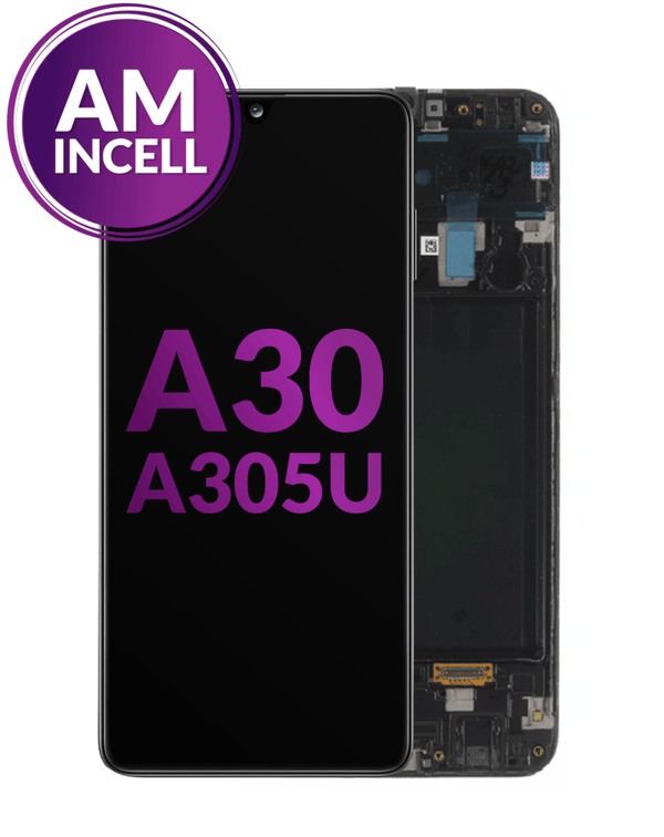 Reparación de pantalla con marco incell para Samsung Galaxy A30 en Guatemala.