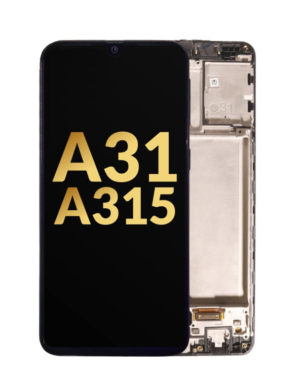 Reparación de pantalla original con marco OLED Samsung Galaxy A31 en Guatemala.