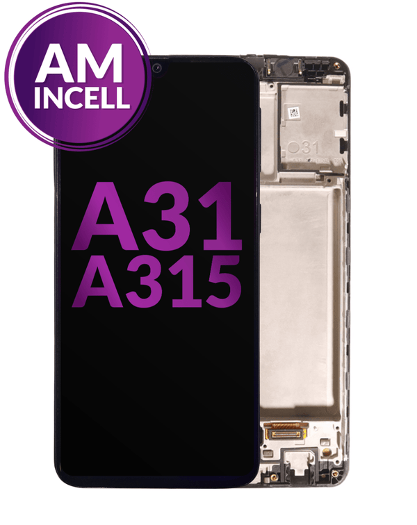 Reparación de pantalla con marco incell para Samsung Galaxy A31 en Guatemala.