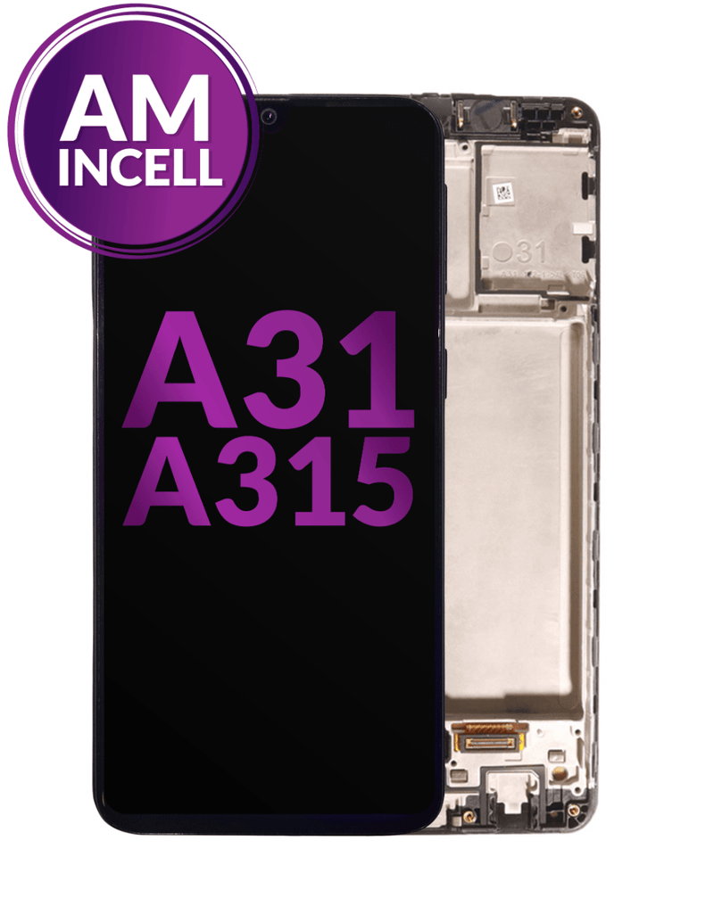 Reparación de pantalla con marco incell para Samsung Galaxy A31 en Guatemala.