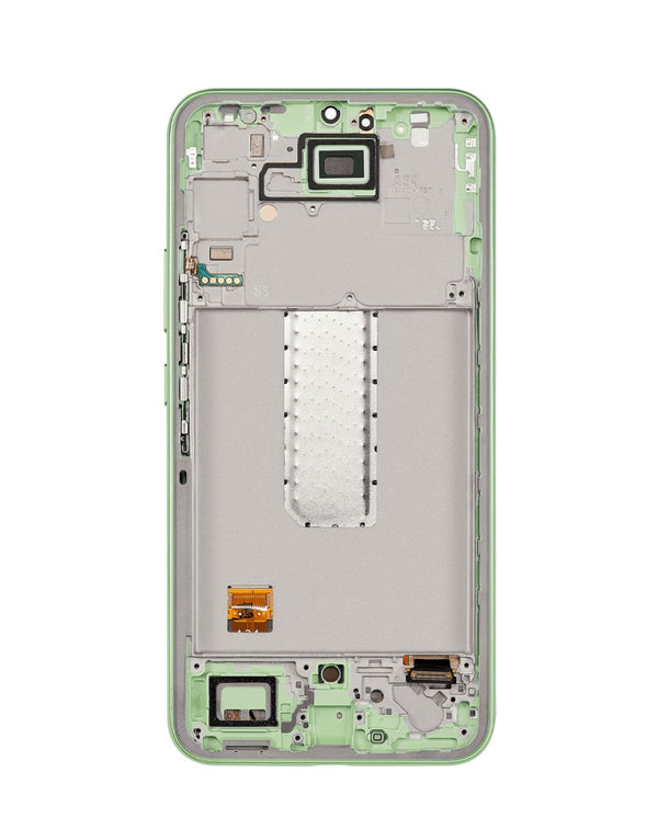 Encuentra la pantalla OLED con marco para Samsung Galaxy A34 5G en Guatemala, ideal para reparaciones en talleres y mayoristas especializados.