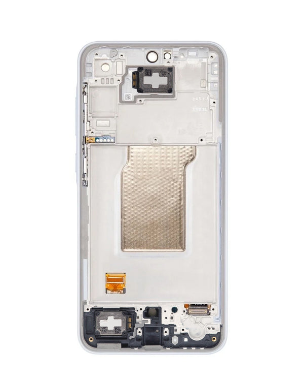 Reparación de pantalla original con marco Samsung Galaxy A35 5G OLED en Guatemala.