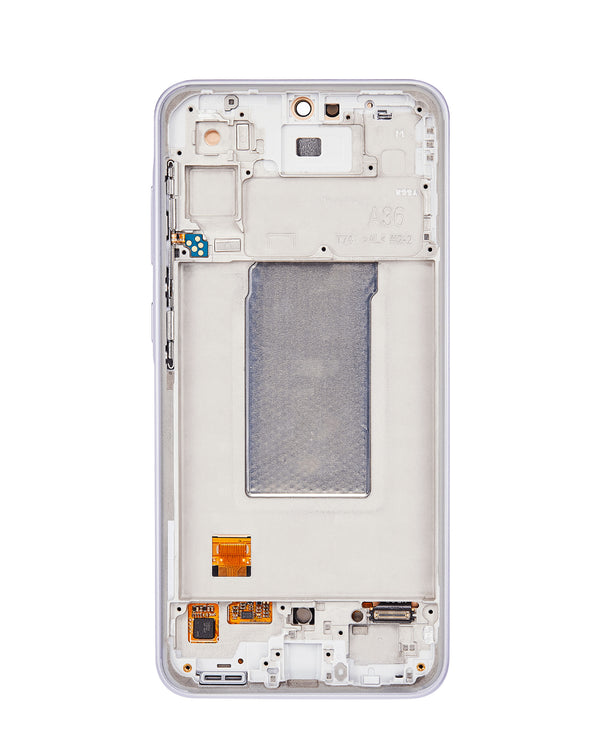Venta de pantalla con marco para Samsung Galaxy A36 en Guatemala, encuentra la mejor calidad en repuestos en nuestro catálogo.