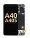 Reparación de pantalla Samsung Galaxy A40 con Service Pack OLED y marco en Guatemala.